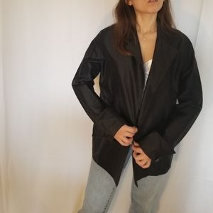 Vintage Black UC2 Silk Structured Cardigan
